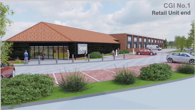 Hadleigh business unit artist's impression