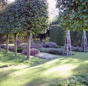 Photograph of a part of the gardens at Columbine Hall.